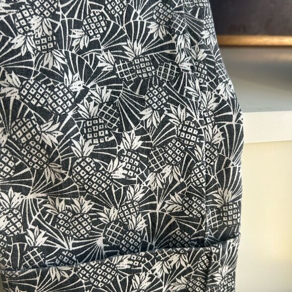 Anthropologie Gray and White Flare Jeans with Leopard Print - Picture 13 of 15